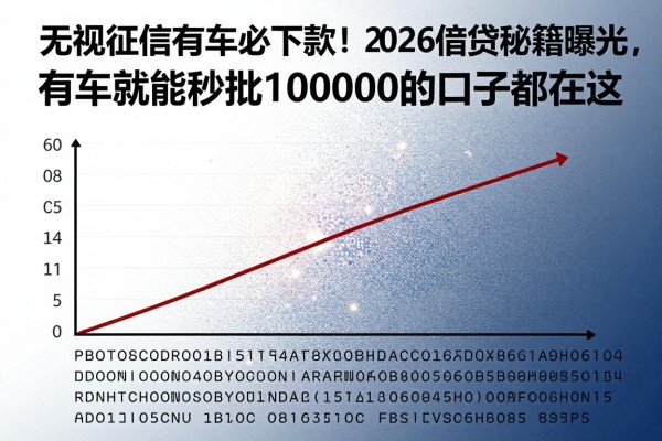 无视征信有车必下款!2026借贷秘籍曝光,有车就能秒批100000的口子都在这