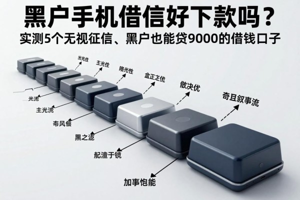 黑户手机借钱好下款吗？实测5个无视征信、黑户也能贷9000的借钱口子
