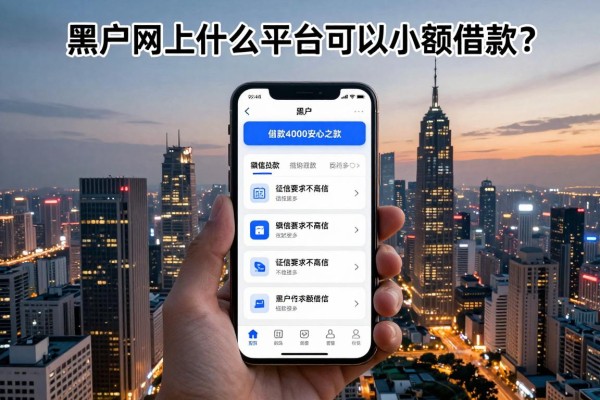 黑户网上什么平台可以小额借款?这几家征信要求不高的app,借款4000安心之选