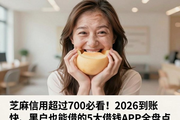 芝麻信用超过700必看!2026到账快、黑户也能借的5大借钱APP全盘点