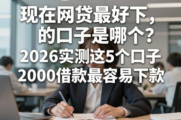 现在网贷最好下的口子是哪个?2026实测这5个口子,2000借款最容易下款!