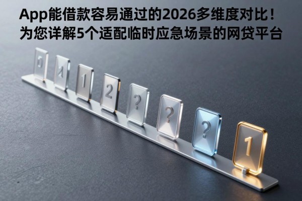app能借款容易通过的2026多维度对比！为您详解5个适配临时应急场景的网贷平台