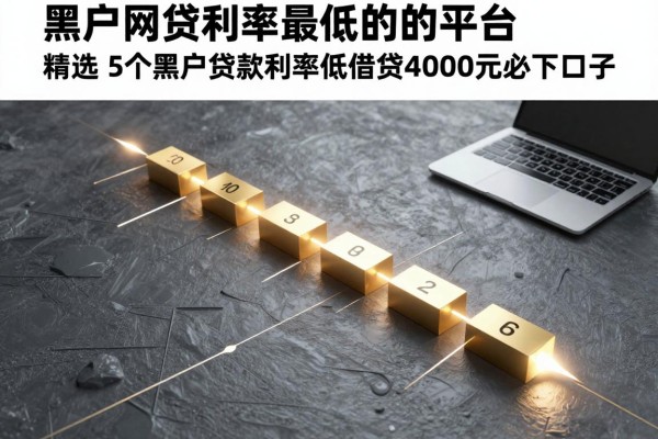 黑户网贷利率最低的平台,精选5个黑户贷款利率低借钱4000元必下口子