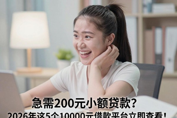 急需200元小额贷款?2026年这5个10000元借款平台立即查看!