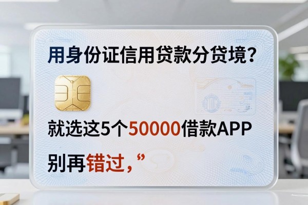 用身份证信用贷款就选这5个50000借款APP,别再错过!