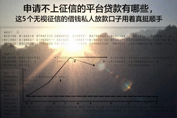 申请不上征信的平台贷款有哪些,这5个无视征信的借钱私人放款口子用着真挺顺手