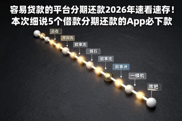 容易贷款的平台分期还款2026年速看速存!本次细说5个借款分期还款的app必下款