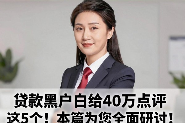 贷款黑户白给40万点评这5个!本篇为您全面研讨!