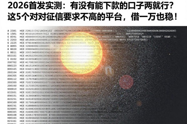 急用钱速看!2026首发实测:有没有能下款的口子两千就行?这5个对征信要求不高的平台,借一万也稳!