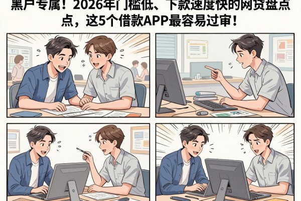 黑户专属!2026年门槛低、下款速度快的网贷盘点,这5个借款APP最容易过审
