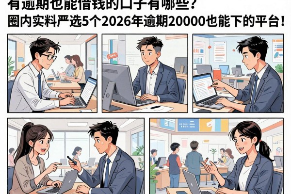 有逾期也能借钱的口子有哪些?圈内实料严选5个2026年逾期20000也能下的平台