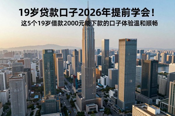 19岁贷款口子2026年提前学会！这5个19岁借款2000元能下款的口子体验温和顺畅
