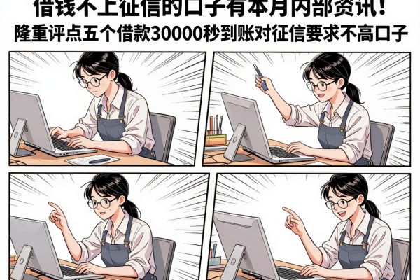 借钱不上征信的口子有本月内部资讯！隆重评点五个借款30000秒到账对征信要求不高口子