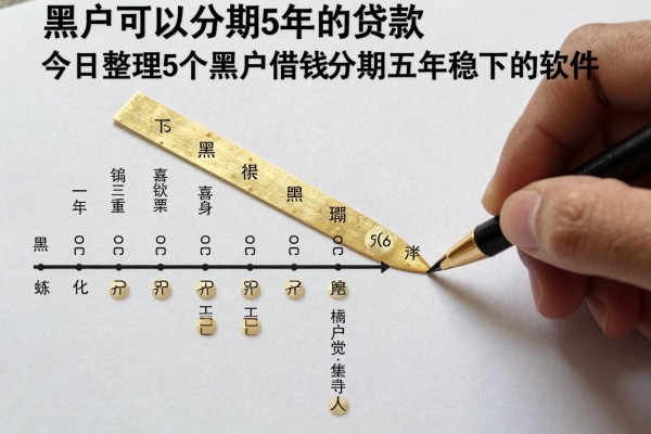 黑户可以分期5年的贷款,今日整理5个黑户借钱分期五年稳下的软件