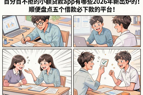 百分百不拒的小额贷款app有哪些2026年新出炉的!顺便盘点五个借款必下款的平台