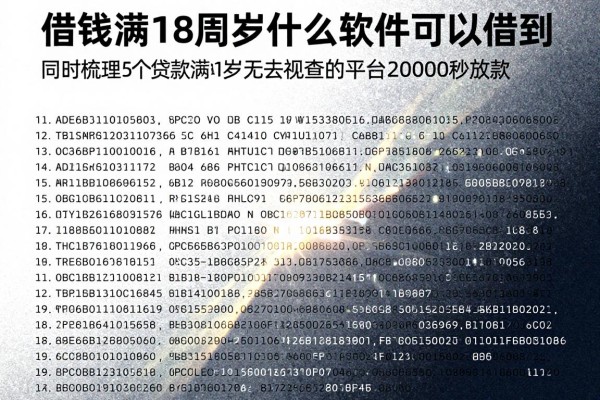 借钱满18周岁什么软件可以借到,同时梳理5个贷款满18岁无视查的平台20000秒放款