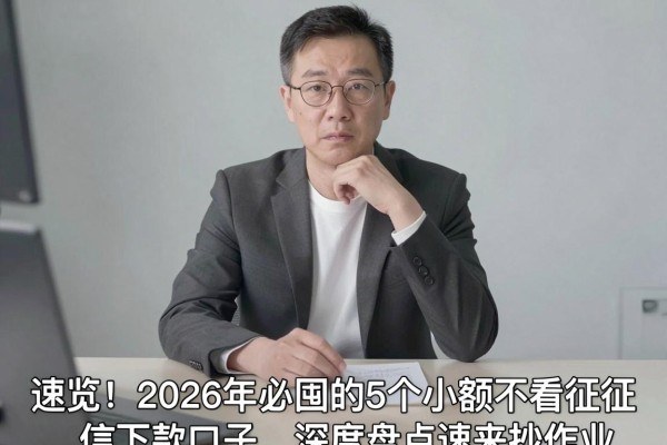 速览!2026年必囤的5个小额不看征信下款口子,深度盘点速来抄作业
