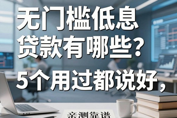 无门槛低息贷款有哪些?这5个用过都说好,亲测靠谱!