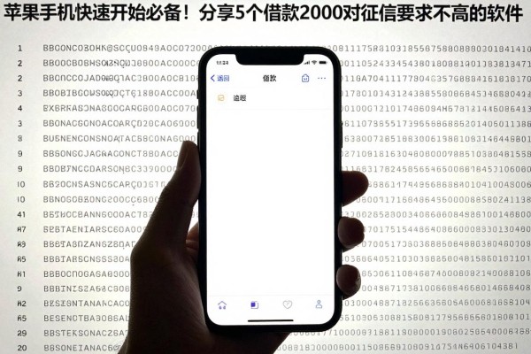苹果手机快速开始必备!分享5个借款2000对征信要求不高的软件