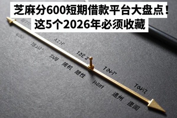 芝麻分600短期借款平台大盘点!这5个2026年必须收藏
