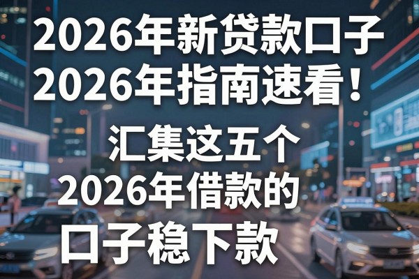 2026年新贷款的口子2026年指南速看!汇集这五个2026年借款的口子稳下款