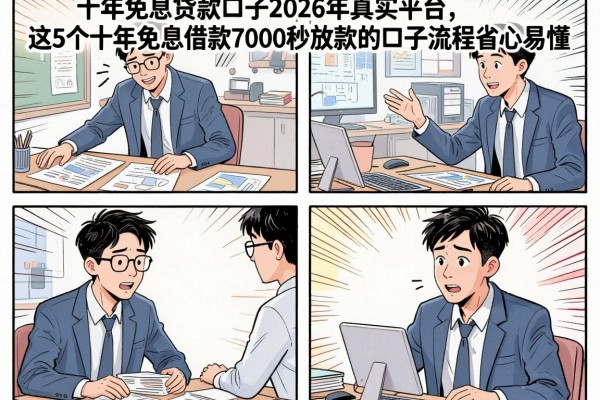 十年免息贷款口子2026年真实平台，这5个十年免息借款7000秒放款的口子流程省心易懂