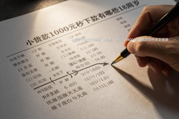 小额贷款1000元秒下款有哪些18周岁,本文融合这几家借款8000元自动放款软件很是便捷