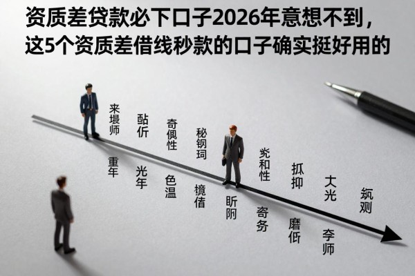 资质差贷款必下口子2026年意想不到,这5个资质差借钱秒放款的口子确实挺好用的
