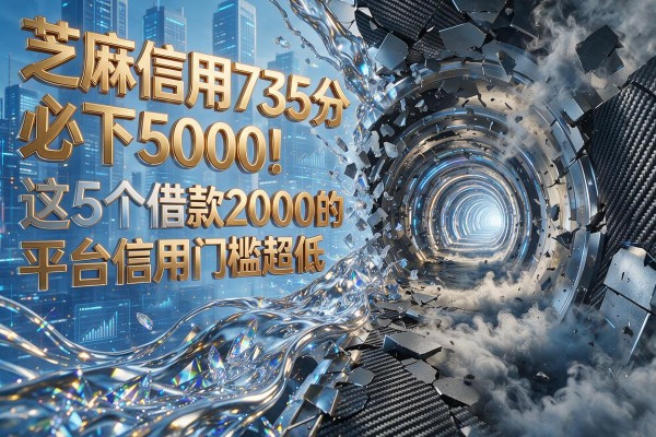 芝麻信用735分必下5000！这5个借款2000的平台信用门槛超低