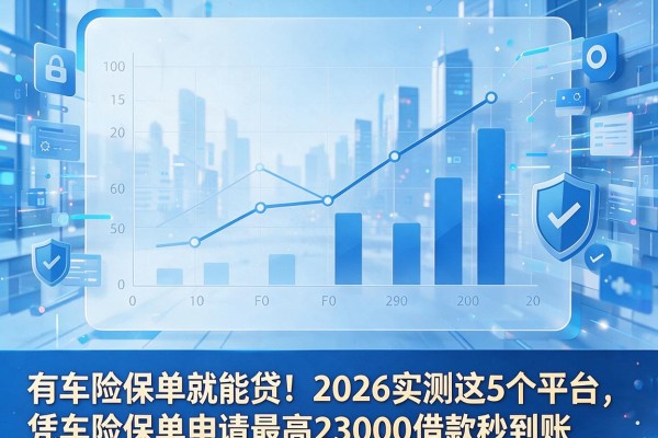 有车险保单就能贷！2026实测这5个平台，凭车险保单申请最高23000借款秒到账