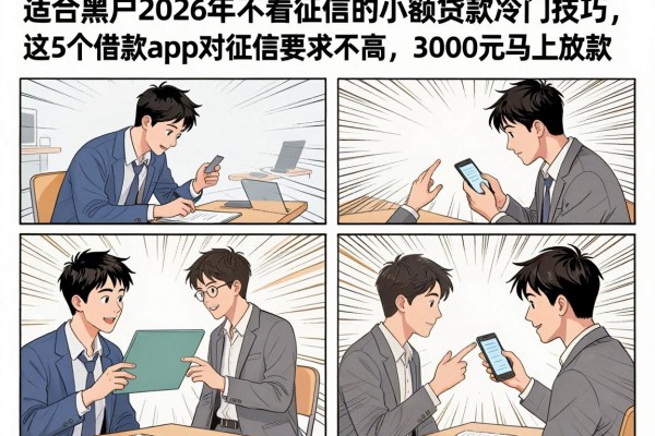 适合黑户2026年不看征信的小额贷款冷门技巧，这5个借款app对征信要求不高，3000元马上放款