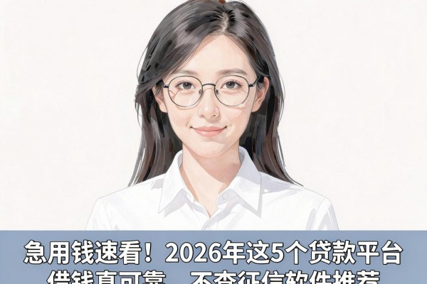 急用钱速看!2026年这5个贷款平台借钱真可靠,不查征信软件推荐