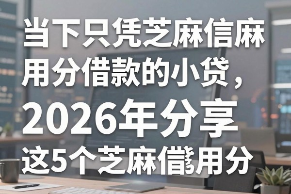 当下只凭芝麻信用分借款的小贷,2026年分享这5个芝麻信用分就能借钱的app