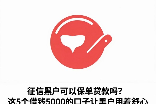 征信黑户可以保单贷款吗？这5个借钱5000的口子让黑户用着舒心