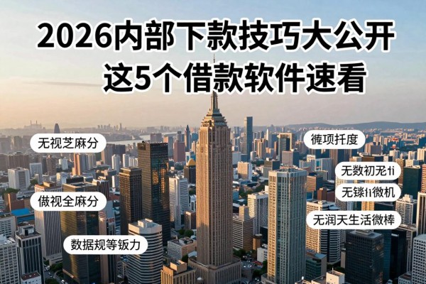 无视芝麻分上征信!2026内部下款技巧大公开,这5个借款软件速看