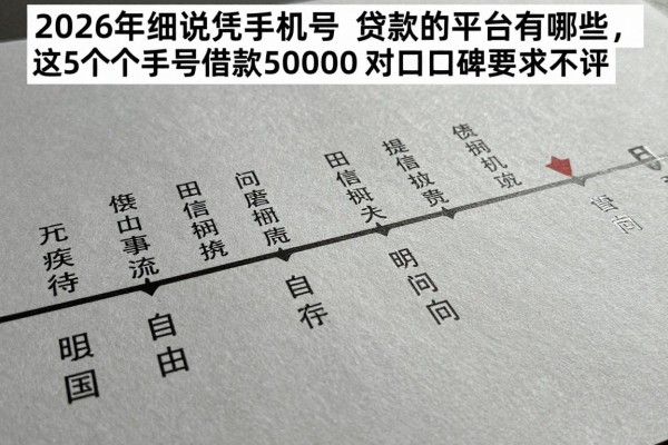 2026年细说凭手机号贷款的平台有哪些,这5个手机号借款50000对资质要求不高口子口碑备受好评