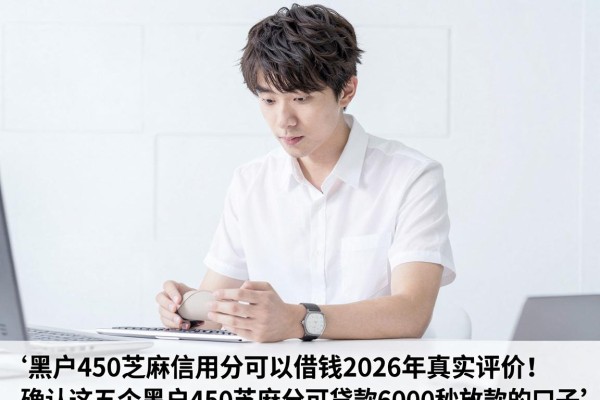 黑户450芝麻信用分可以借钱2026年真实评价!确认这五个黑户450芝麻分可贷款6000秒放款的口子