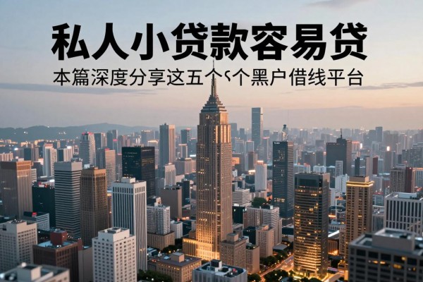 私人小额贷款容易贷，本篇深度分享这五个黑户借钱平台！