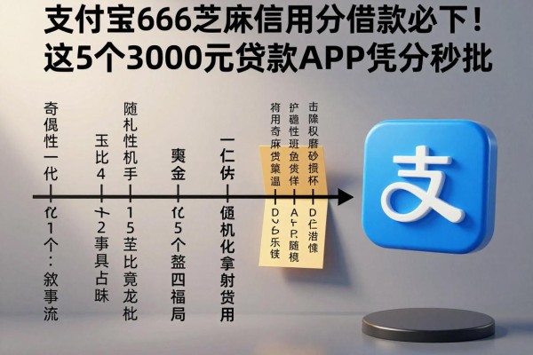 支付宝666芝麻信用分借款必下!这5个3000元贷款APP凭分秒批