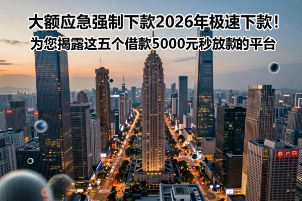 大额应急强制下款2026年极速下款!为您揭露这五个借款5000元秒放款的平台