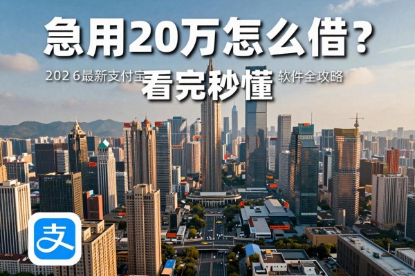 急用20万怎么借?2026最新支付宝小额借钱软件全攻略,看完秒懂!