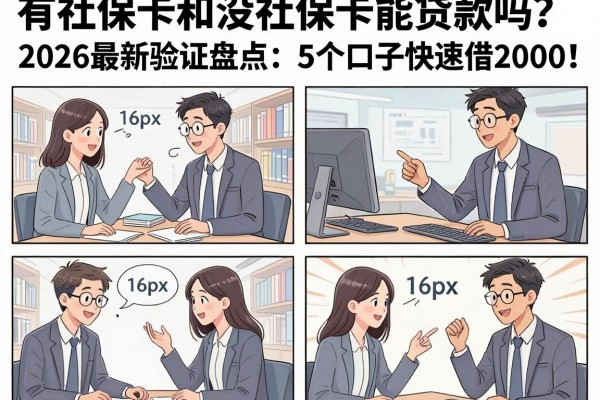有社保卡和没社保卡能贷款吗?2026最新验证盘点:5个口子快速借2000