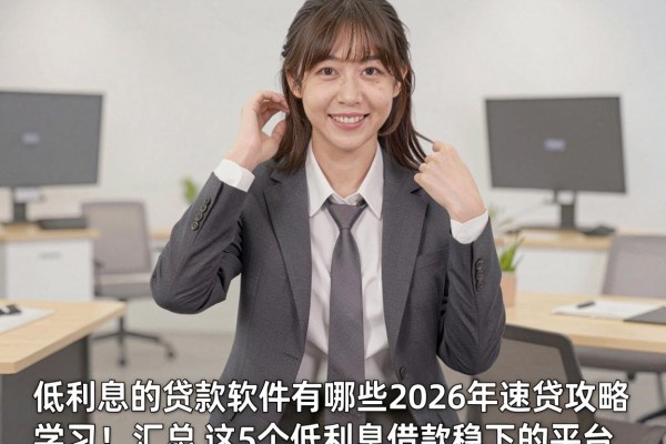 低利息的贷款软件有哪些2026年速贷攻略学习!汇总这5个低利息借款稳下的平台