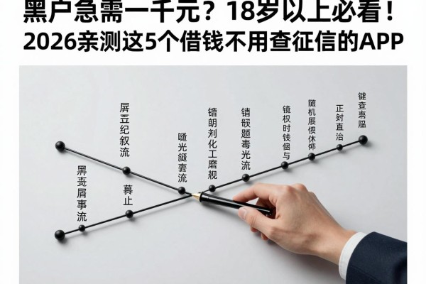 黑户急需一千元？18岁以上必看！2026亲测这5个借钱不用查征信的APP