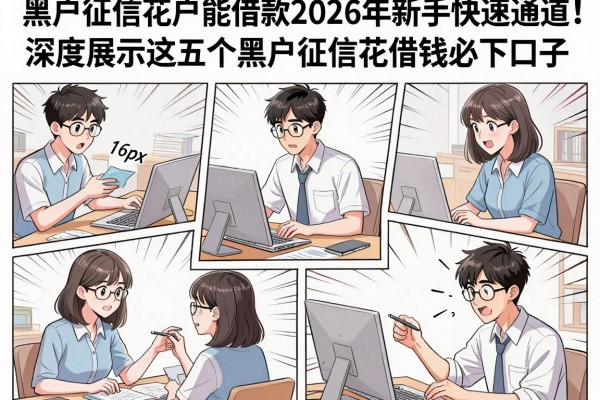 黑户征信花户能借款2026年新手快速通道!深度展示这五个黑户征信花借钱必下口子
