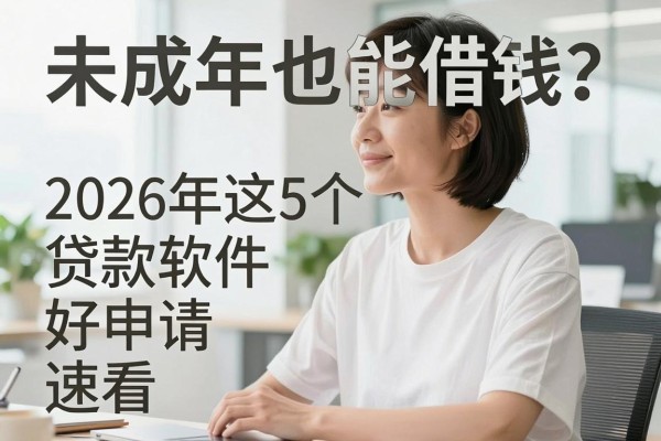 未成年也能借钱?2026年这5个贷款软件好申请、选择多,速看!