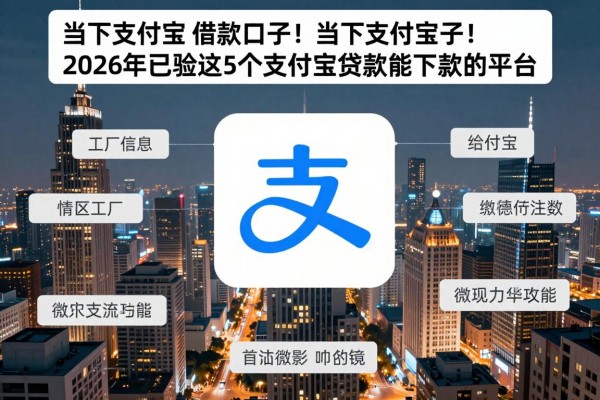 当下支付宝 借款口子！2026年已验这5个支付宝贷款能下款的平台