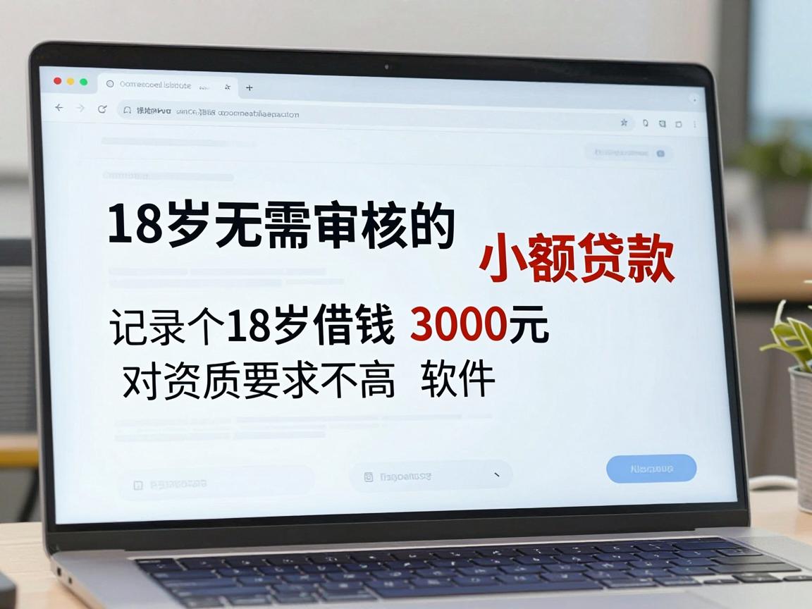 18岁无需审核的小额贷款,记录这五个18岁借钱3000元对资质要求不高软件