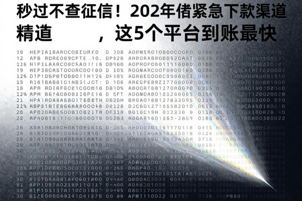 秒过不查征信!2026借钱软件紧急下款渠道精选,这5个平台到账最快