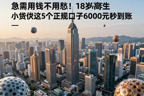 急需用钱不用愁！18岁高中生小额贷款这5个正规口子，6000元秒到账